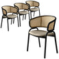Ervilla - Dining Chair - Taupe Leather - Set of 4