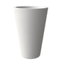 Pebble Series Poly Stone Planter 11.8" Dia 19.7" High in White