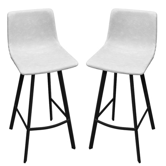 Elland Modern Upholstered Leather Bar Stool