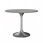Verve Collection 36 Round Dining Table, Brushed Gold Base