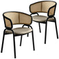 Ervilla - Dining Chair - Taupe Leather - Set of 2