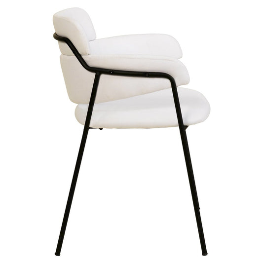 Axis Collection Modern Dining Chair in White - Set of 4