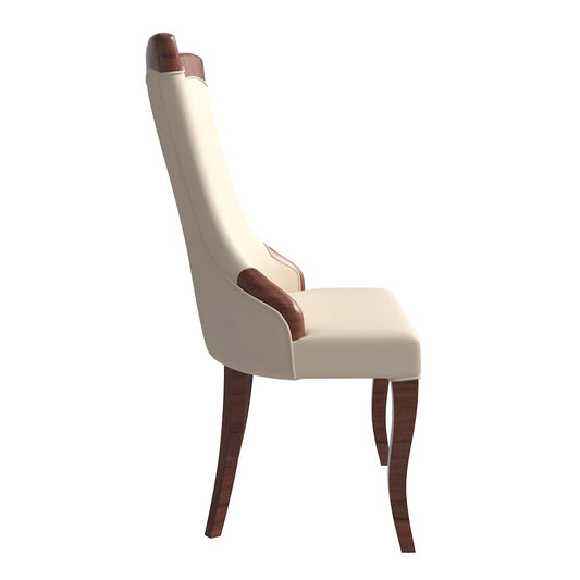 Novara Collection Modern Wooden Dining Chair in Light Toupe Set of 4