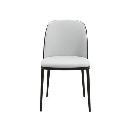 Dining Side Chair with Velvet Seat and Steel Frame Set of 2