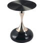 Savoy Collection Modern End Table In Shiny Black