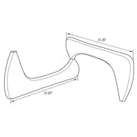 Imperial Triangle Coffee Table Base