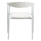 Kora Collection Modern Dining Chair in White