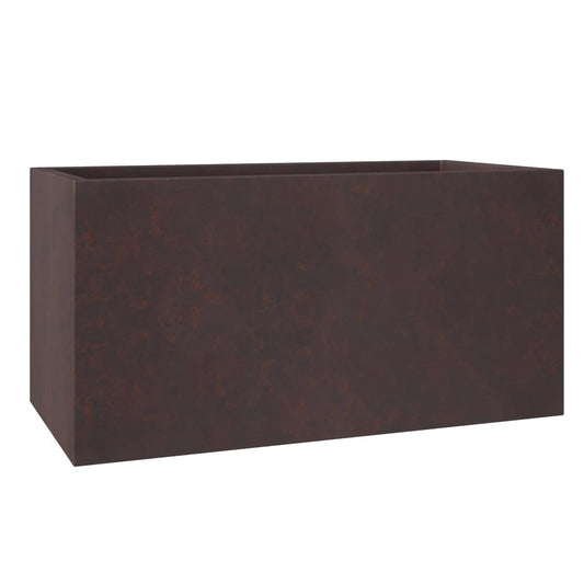 Bloom Series Poly Stone Planter 11.8" , 23.6" Long In Brown