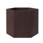 Thicket Series Poly Stone Planter in Brown 9 High