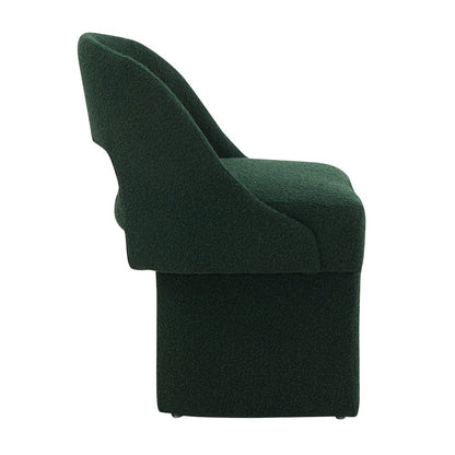 Quell Boucle Accent Chair in Green Set of 2