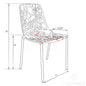 Modern Devon Aluminum Chair, Set of 2