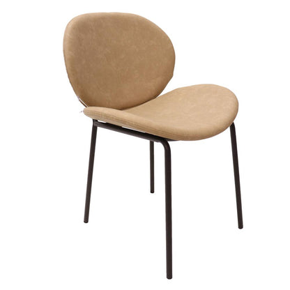 Dining Side Chair with Upholstered Faux Leather Seat