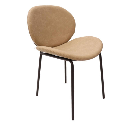 Dining Side Chair with Upholstered Faux Leather Seat