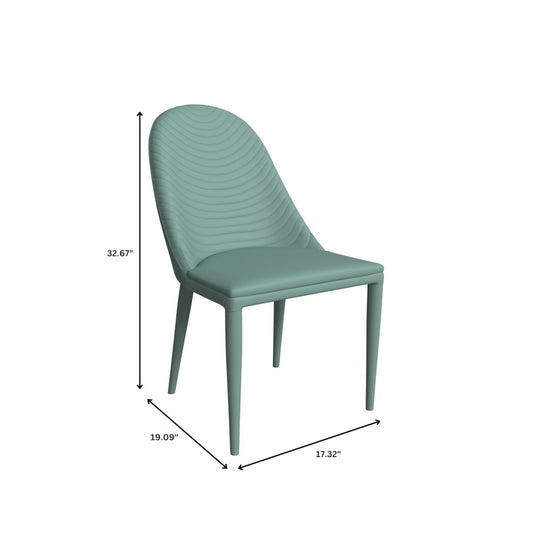 Seville Collection Modern Dining Chair in Green
