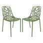 Modern Devon Aluminum Chair, Set of 2