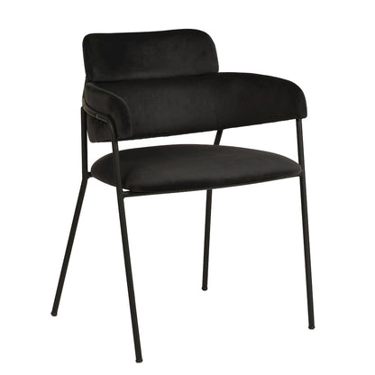 Axis Collection Modern Dining Chair in Black - Set of 2