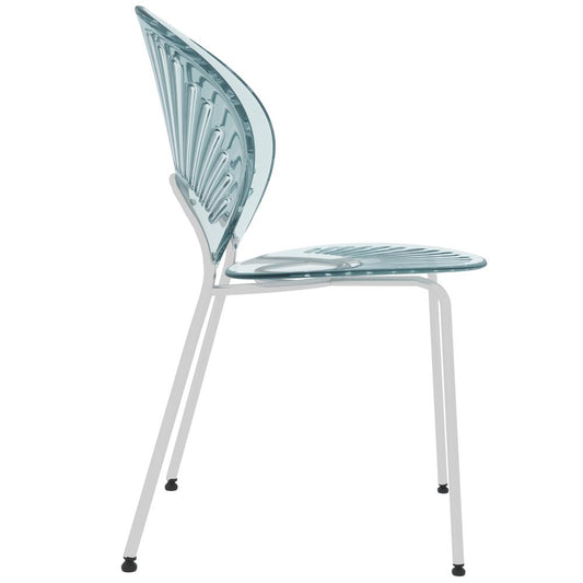 Opulent Series Modern Smoke Dining Chair Set of 4