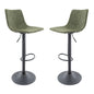 Tilbury Modern Adjustable Bar Stool in Olive Green