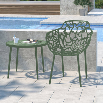 Modern Devon Aluminum Armchair