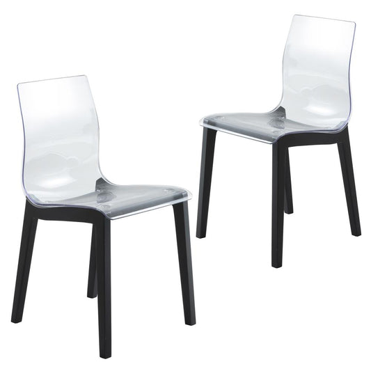 Marsden Modern Dining Side Chair With Beech Wood Legs Set of 2