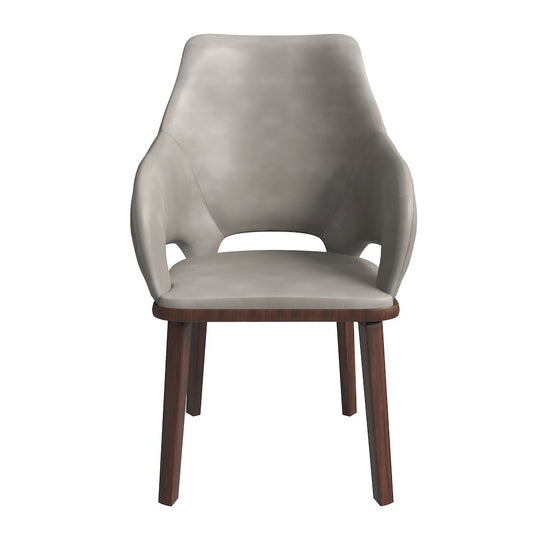 Vivara Collection Modern Dining Chair in Grey Set of 4