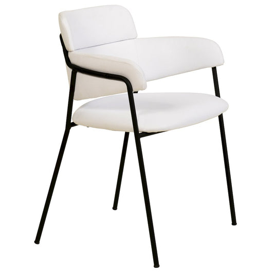 Axis Collection Modern Dining Chair in White