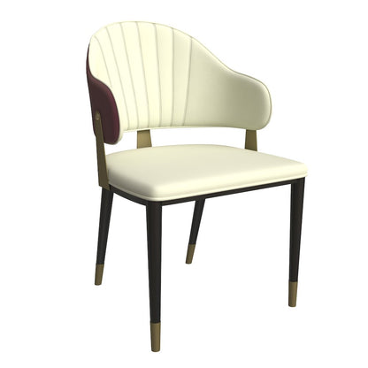 Aria Series Modern Dining Chair in Red Set of 4