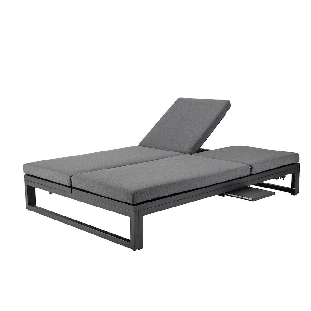 Chelsea Convertible Lounge Reclining Double Chaise With Cushions