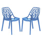 Cornelia Modern Spring Cut-Out Tree Design Stackable Dining Chair