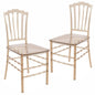 Synth Series Modern Dining Chair in Amber Set of 2