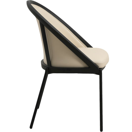 Urbane Collection Modern Dining Chair in White