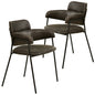 Axis Collection Modern Dining Chair in Charcoal - Set of 2