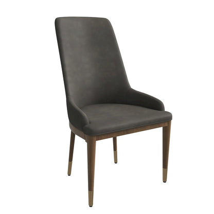 Viva Collection Modern Wooden Dining Chair in Mocha Brown Set of 4