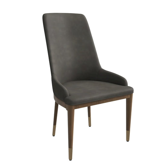 Viva Collection Modern Wooden Dining Chair in Mocha Brown Set of 4