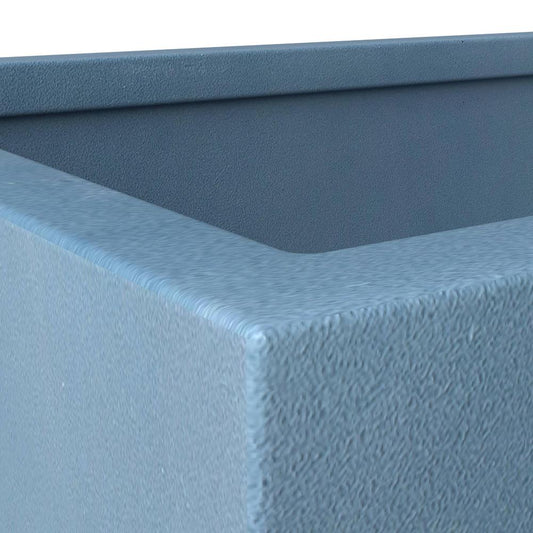 Bloom Series Poly Stone Planter 9" , 19.7" Long In Aged Concrete