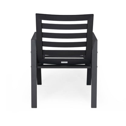 Chelsea Aluminum Outdoor Dining Table 87 With 8 Chairs and Orange Cushions
