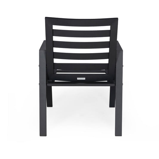 Chelsea Aluminum Outdoor Dining Table 87 With 8 Chairs and Orange Cushions