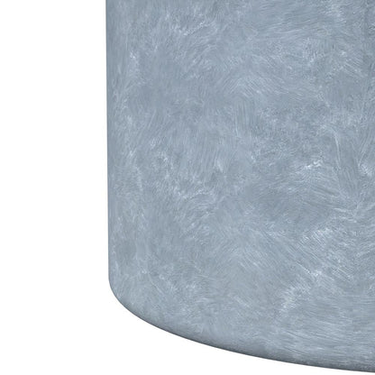 Poly Stone cylindrical Shape Planter in Aged Concrete 16" Dia, 18" High