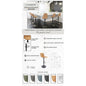 Tilbury Modern Adjustable Bar Stool in Light Brown