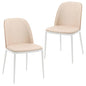 Dining Side Chair with Leather Seat