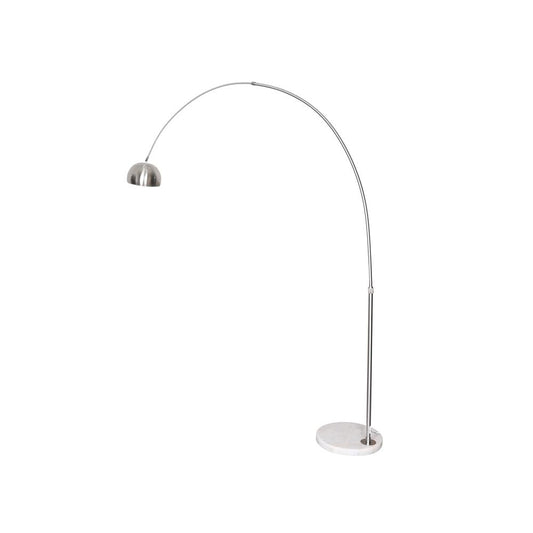Arched Floor Lamp 75.6" Height with White Round Marble Base