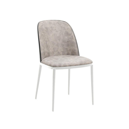 Seat and White Powder-Coated Steel Frame
