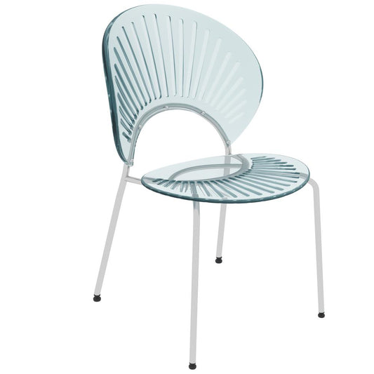 Opulent Series Modern Smoke Dining Chair Set of 2