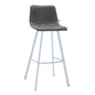 Elland - Bar stool - Grey- White Base