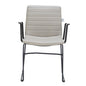 Zylar Series Office Guest Arm Chair in Tan Leather