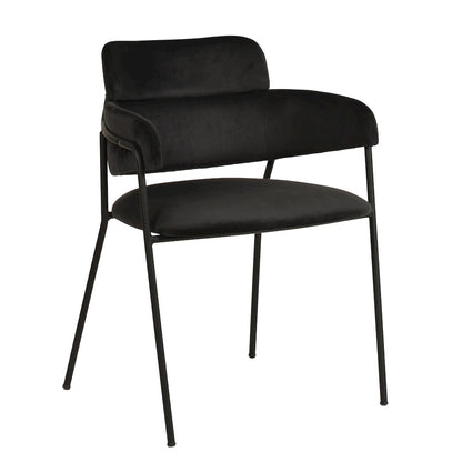 Axis Collection Modern Dining Chair in Black - Set of 4