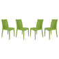 Weave Mace Indoor/Outdoor Dining Chair (Armless), Set of 4