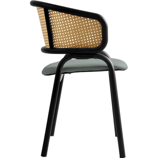 Ervilla - Dining Chair - Grey Leather