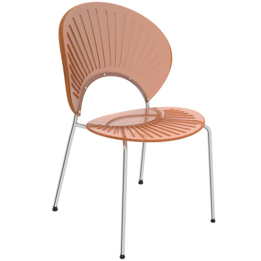 Opulent Series Modern Amber Dining Chair Set of 4