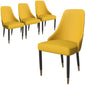 Allure Collection Modern Dining Chair In Mustard Yellow - Set of 4